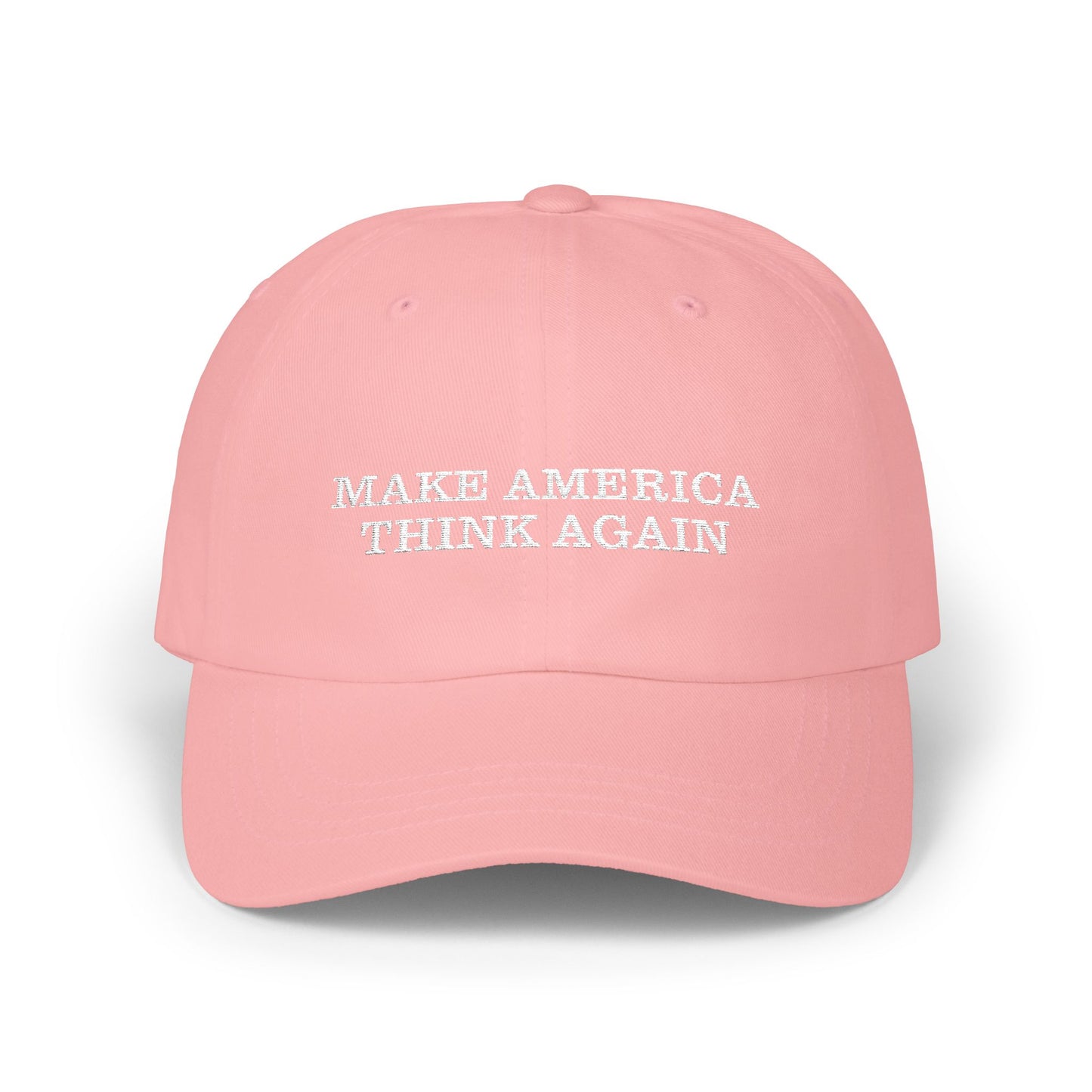 Make America Think Again" Classic Cap - Casual Unisex everyday Baseball Hat, Weekend Outings, Gifts, Trendy Cap for Any Occasion